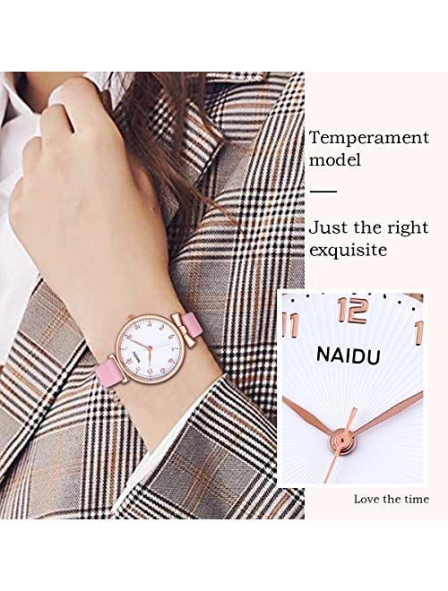SIBOSUN Ladies Watch Watches for Women Minimalist Quartz Analog Leather Strap Watch Easy Reader Casual Dress Fashion Creative Wristwatch for Womens Girls Lady