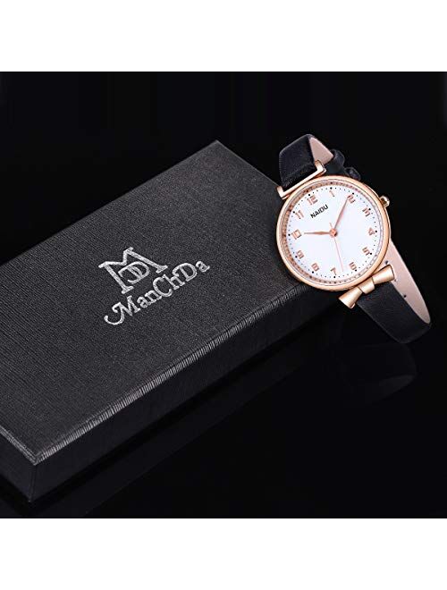 SIBOSUN Ladies Watch Watches for Women Minimalist Quartz Analog Leather Strap Watch Easy Reader Casual Dress Fashion Creative Wristwatch for Womens Girls Lady