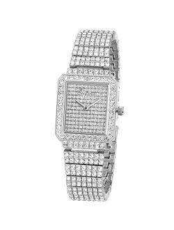 Ladies Watch Luxury Women Watch Crystal Rhinestone Diamond Watches Quartz Stainless Steel Strap Wristwatch Wrist Watches for Women Girl