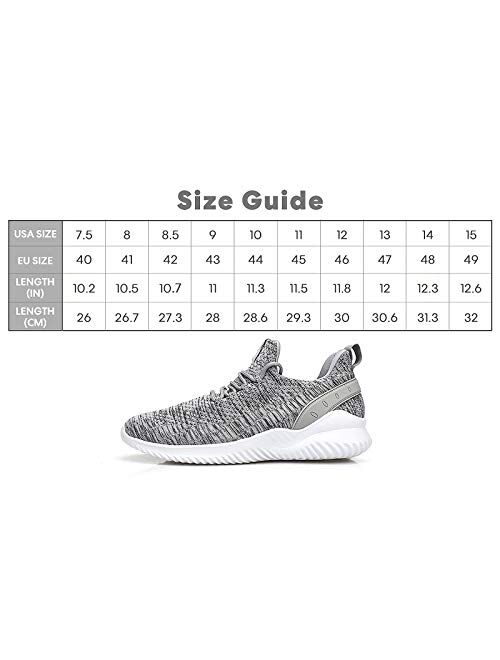 Flysocks Athletic Walking Shoes for Men- Slip On Sneakers Non Slip Lightweight Breathable Mesh for Indoor Outdoor Gym Travel Work Casual Tennis Running Shoes