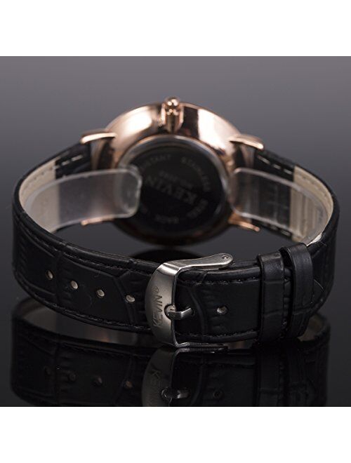 Wrist Watch Mens Ultra-Thin Minimalist SIBOSUN Quartz Leather Strap Classic Roman Numerals Anolog