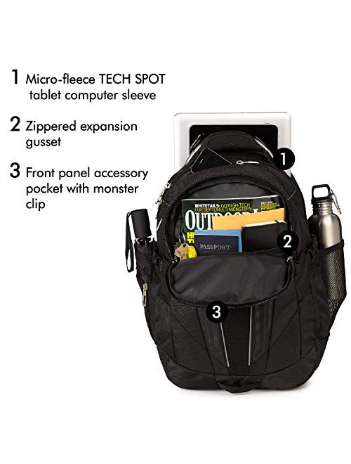 High Sierra XBT - Business Laptop Backpack, True Navy/Royal Cobalt/Chartreuse, One Size