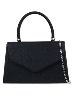 Girly Handbags Womens Plain Handle Clutch Bag