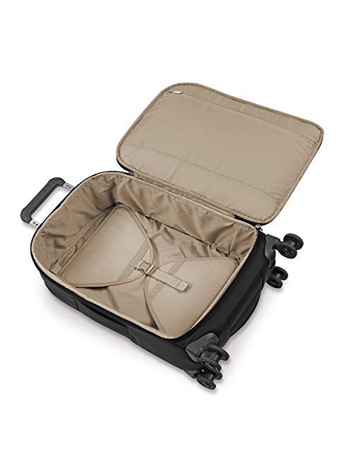 Briggs & Riley Rhapsody-Softside Spinner Luggage, Black, Tall Carry-On 22-Inch