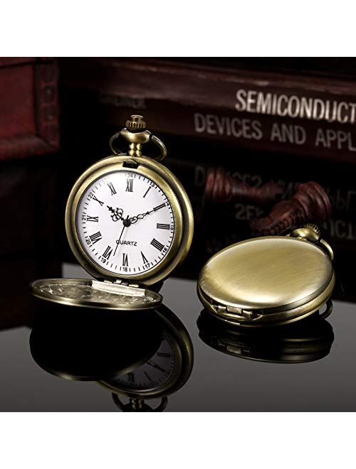 TREEWETO Pocket Watch to Husband Wife Boyfriend Girlfriend Birthday Personalized Engraving Gifts for Men Women Valentine's Day Christmas