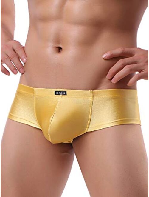iKingsky Men's Cheeky Thong Underwear Sexy Mini Cheek Boxer Briefs