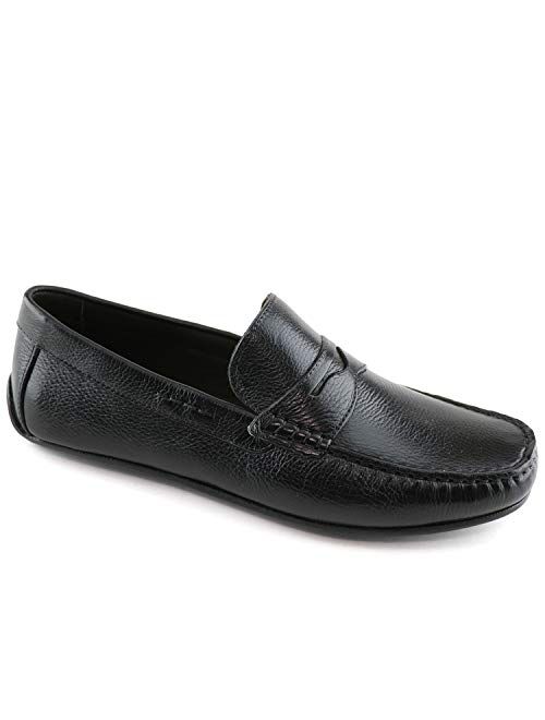 Marc Joseph New York MJNY Mens Casual Comfortable Genuine Leather Lightweight Driving Slip On Penny Loafer