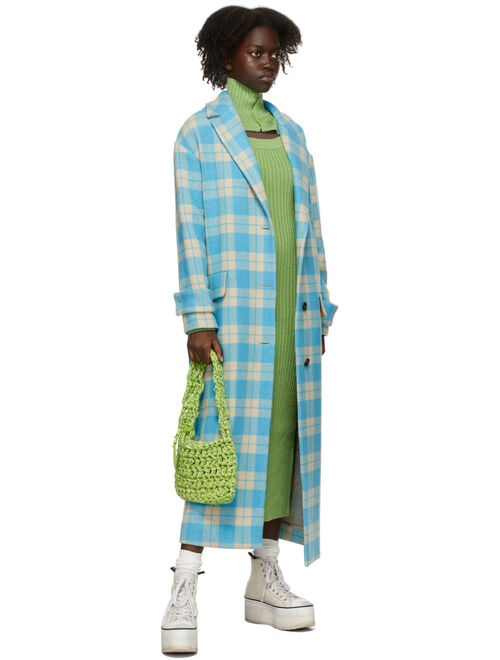 MSGM Green Cut-Out Dress