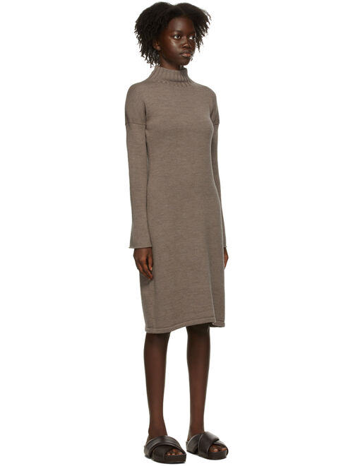 Max Mara Leisure Brown Wool Navile Dress