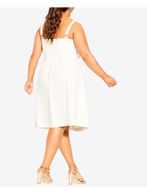 City Chic Trendy Plus Size Sweetly Tied Dress