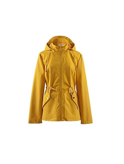 Women's Lightweight Waterproof Raincoat Breathable Windbreaker Jacket Active Outdoor Hooded Switchback Poncho