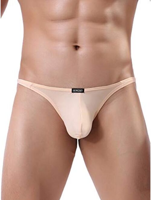 iKingsky Men's Sexy Pouch G-string Underwear Sexy Low Rise Bulge Thong Underwear