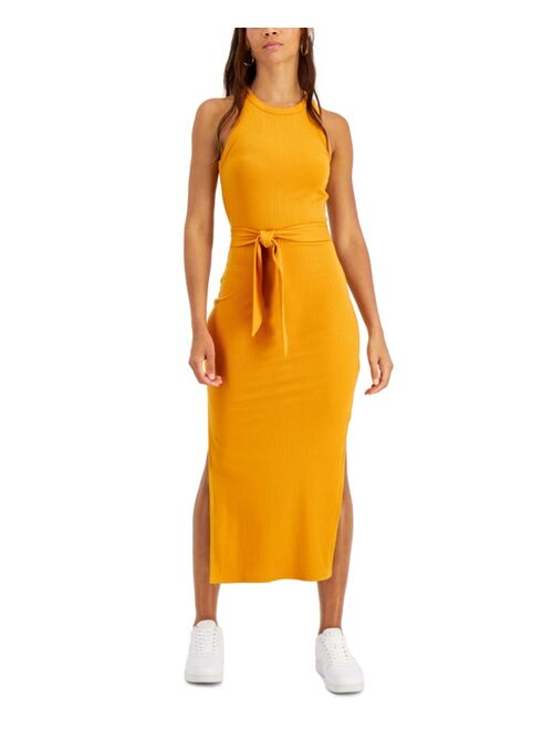Bar III Solid Ribbed Knit Midi Dress, Created for Macy's