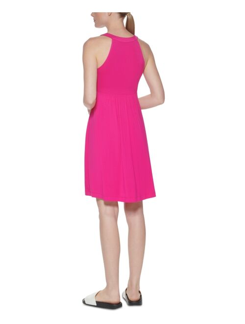 Calvin Klein V-Neck Jersey Dress