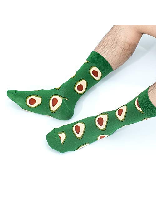 Bonangel Funny Socks for Men & Women ,Fun Socks ,Crazy Colorful Cool Novelty Cute Dress Socks ,Food Animal Space Socks