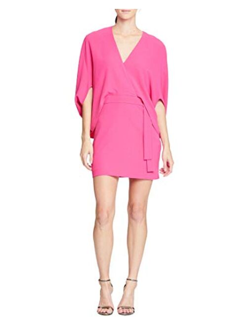 HALSTON Women's Draped Sleeve Dress