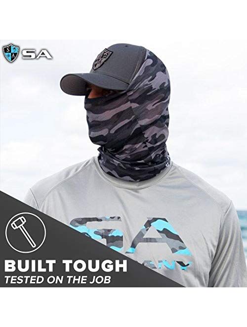 S A Store S A - UV Face Shields 5 Pack - Multipurpose Neck Gaiter, Balaclava, Elastic Face Mask for Men and Women