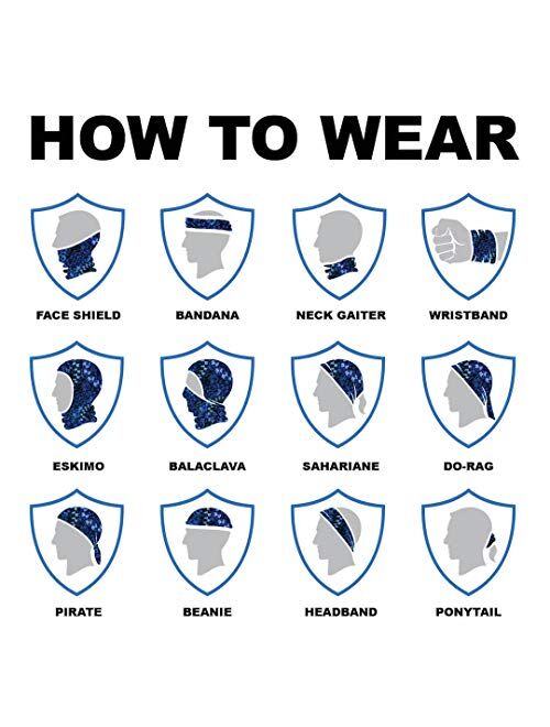 S A Store S A 5-Pack of Multipurpose UV Kids Face Shield for Boys & Girls