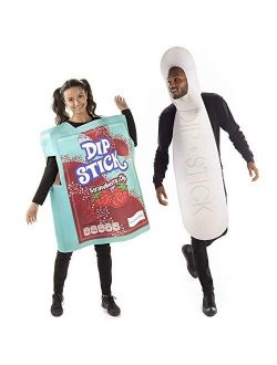 Candy Sugar Packet & Dip Stick Couples' Costumes - Funny One Size Food Outfits