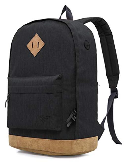 HotStyle 936Plus Classic Backpack Casual Daypack Stylish Bookbag, Black