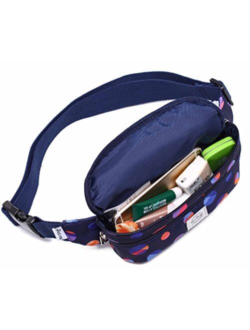 HotStyle 521s Small Fanny Pack Fashion Waist Bag Cute for Women, 8.0"x2.5"x4.3"