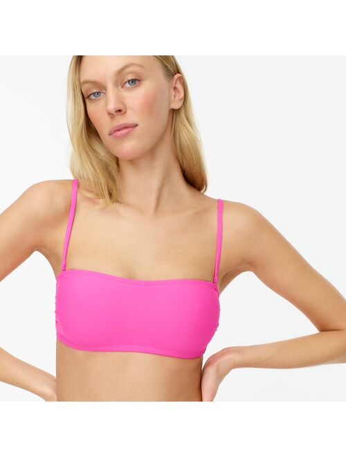 J.Crew Bandeau Pink bikini top
