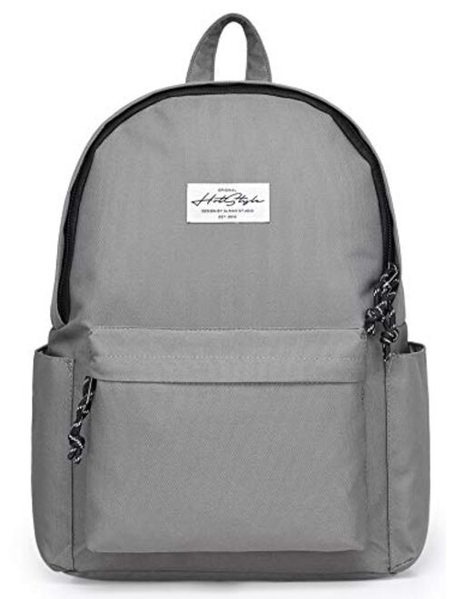 HotStyle CANDER Middle School Backpack for Teen Girls & Boys: Classic, Comfort, Multi-pockets, Durable for Junior High Schooler, Grey