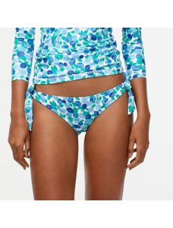 Eco side-tie bikini bottom in blueberry floral