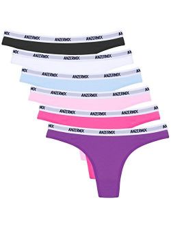 Women's Breathable Cotton Thongs Panties Pack of 6