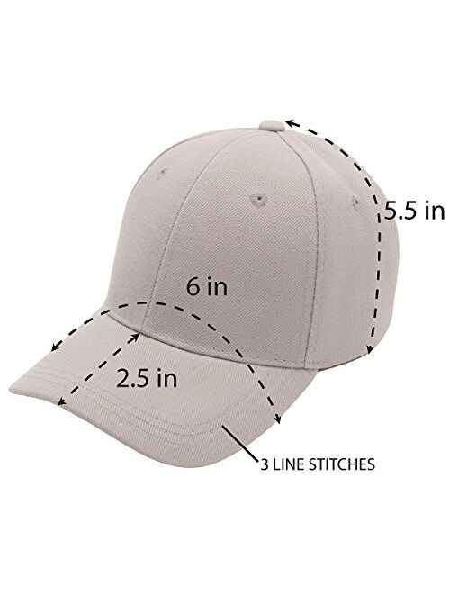 Top Level Baby Baseball Cap Hat-100% Durable Sturdy Polyester Hat