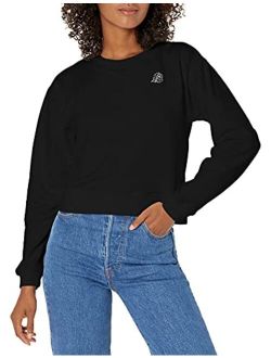 Women's So It Rose Brushed Back French Terry Embroidered Sweatshirt