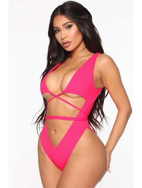 Shein Vitamin Sea Swimsuit - Neon Pink