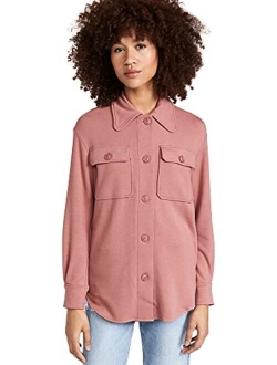 Women's Solid French Terry Shacket