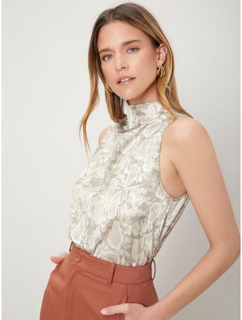 MOTF PREMIUM SNAKESKIN SLEEVELESS TOP