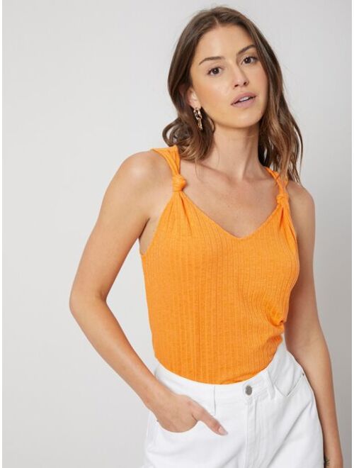 Shein MOTF ECO RECYCLED POLYESTER RIBBED TOP