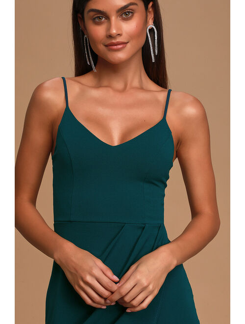 Lulus Forever Your Girl Teal Blue Bodycon Dress