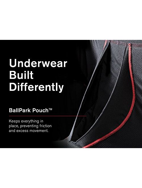 SAXX Underwear Men's Boxer Briefs – UNDERCOVER Men’s Underwear – Boxer Briefs with FLY and Built-In BallPark Pouch Support