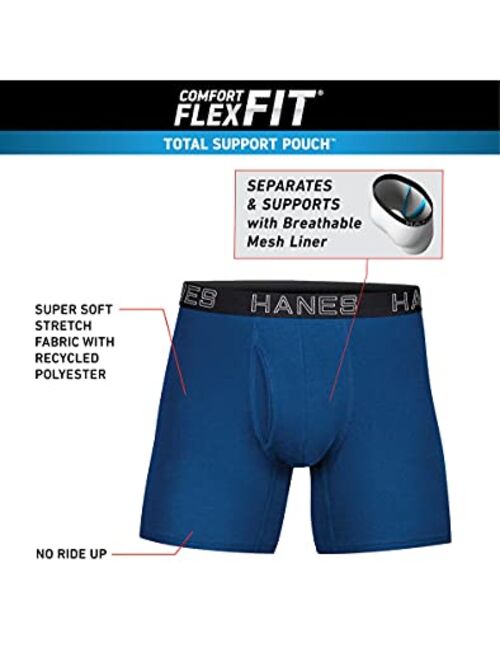 Hanes Ultimate Men's Total Support Pouch Long Leg Boxer Brief
