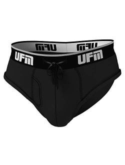 UFM Men’s Polyester Brief w/Patented Adj. Support Pouch Underwear for Men