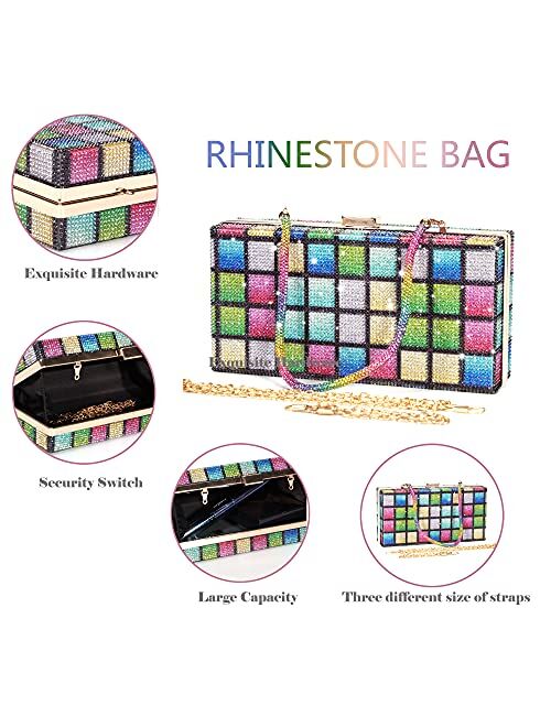 Clutch Purse for Women Crystal Evening Bags and Clutches Rhinestone Evening Handbags
