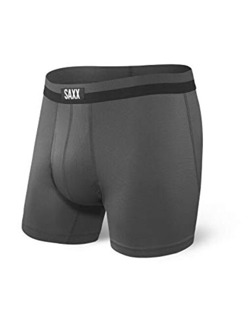 SAXX Men's Underwear – SPORT MESH Boxer Briefs with Built-In BallPark Pouch Support – Workout Underwear for Men