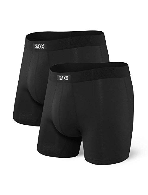 SAXX Men's Underwear – UNDERCOVER Boxer Briefs with Built-In BallPark Pouch Support – Pack of 2, Core
