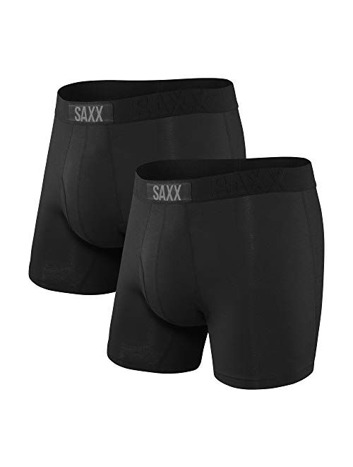 SAXX Men's Underwear - ULTRA Boxer Briefs with Built-In BallPark Pouch Support – Pack of 2