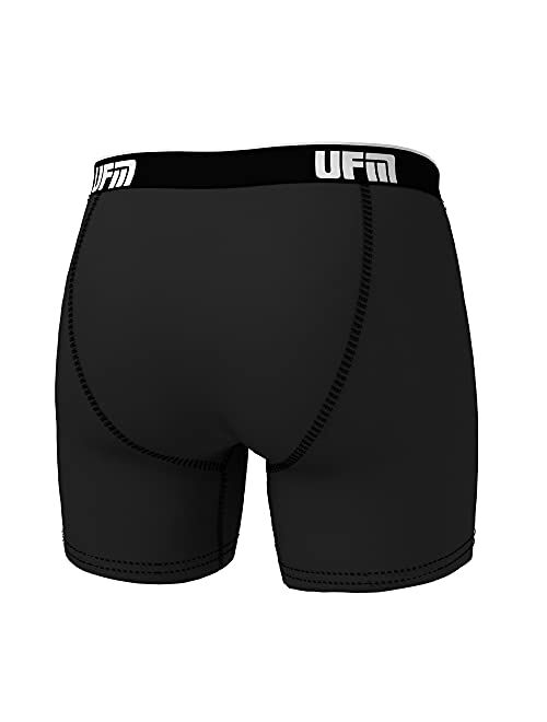 UFM Men's Bamboo Boxer Brief w/Patented Adjustable Ball Support Pouch Regular Support Underwear