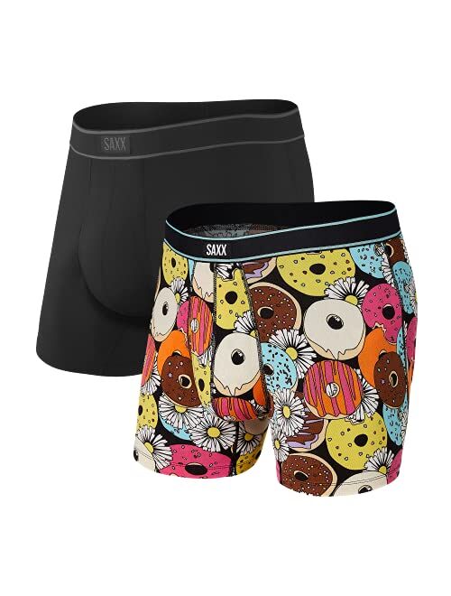 SAXX Men's Underwear - DAYTRIPPER Men’s Underwear - Boxer Briefs with Built-In BallPark Pouch Support – Pack of 2