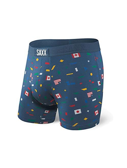 Saxx Underwear Men's Boxer Briefs – Vibe Boxer Briefs with Built-in Ballpark Pouch Support – Underwear for Men, Discontinued