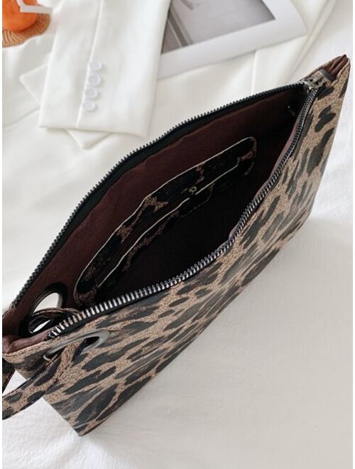 Shein Leopard large Clutch Bag