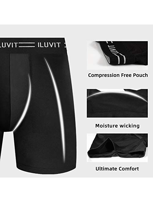 Sports Underwear Breathable Dri Fit Underwear Mens Support Underwear Workout Underwear Athletic Boxer Briefs