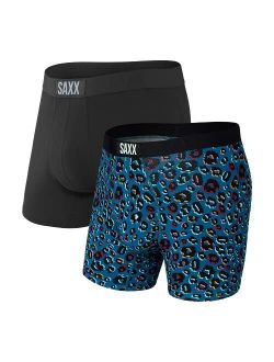 Underwear Men's Boxer Briefs VIBE Boxer Briefs with Built-In BallPark Pouch Support Pack of 2