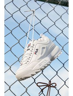 Disruptor II Premium White Sneakers